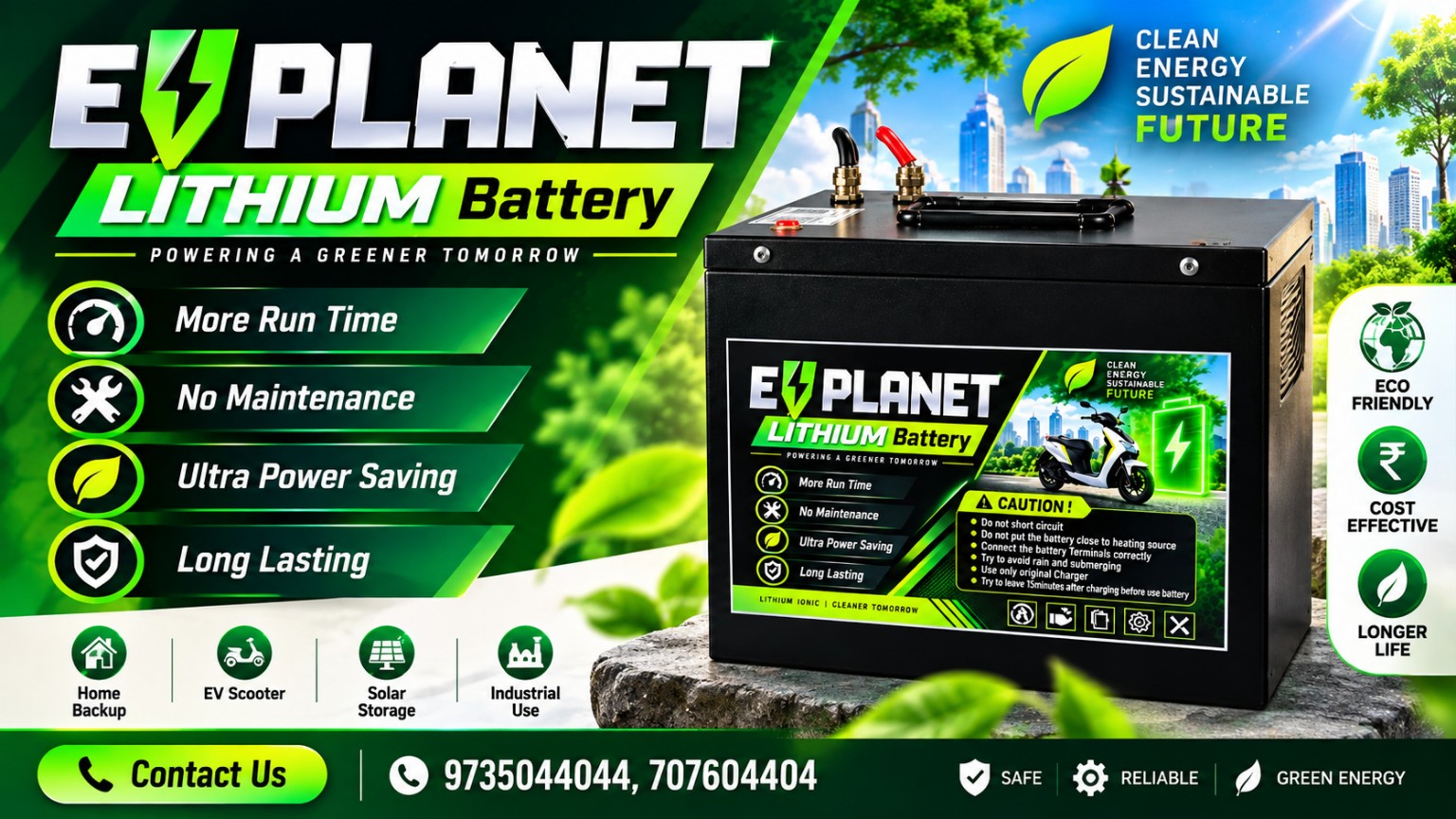 EV PLANET Lithium Battery